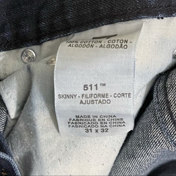 Levi’s 511 skinny jeans men’s size 31-32 - Picture 10 of 11